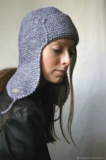 Вязания шапок ушанок для женщин