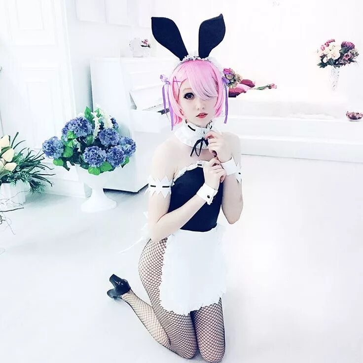 Rabbit cosplay. Рам косплей kawaii Fox. Кавай Фокс косплей на рам.