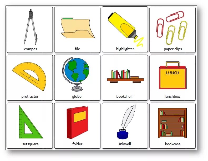 Карточки Classroom objects. School Supplies карточки. School objects карточки. Classroom objects Vocabulary. Objects for kids