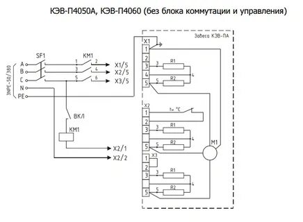 Тепловая завеса тепломаш схема подключения