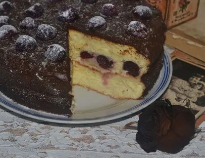 Рецепт торта с замороженной вишней