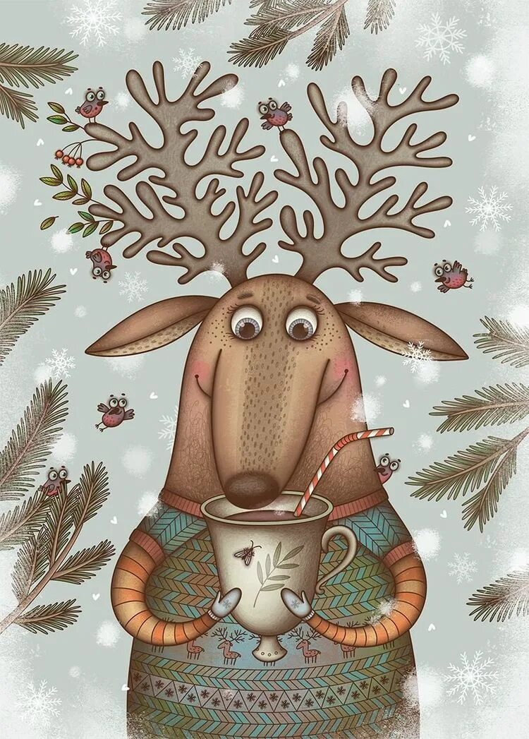 Новогодние постеры в скандинавском стиле. Новогодняя открытка с оленем. Картины лизы сухно. Новогодние носки для подарков для декупажа. Новогодний олень рисунок.