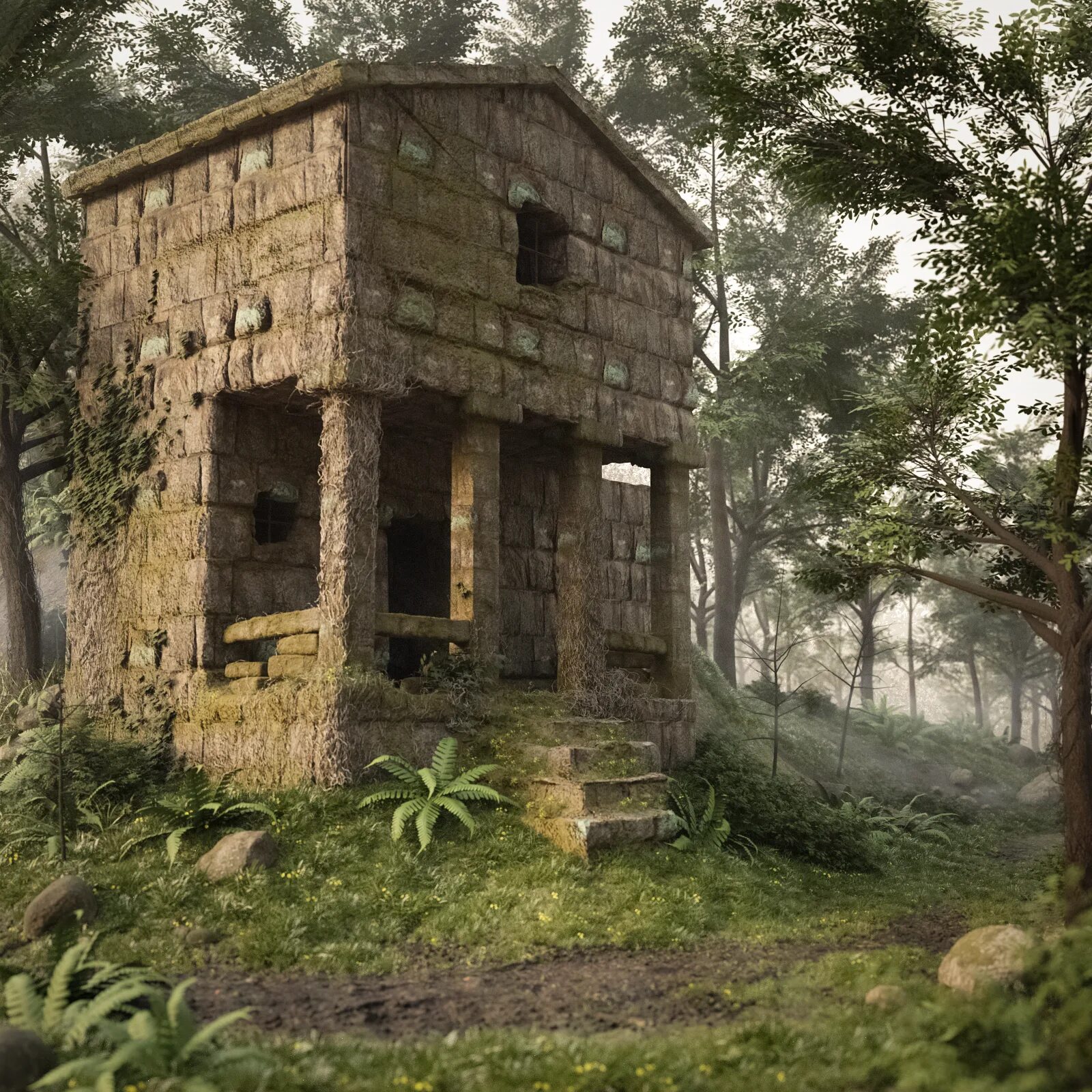 Abandoned Forest House. Blender abandoned House. Abandoned House in Blender. Страшный деревянный дом Blender. Abandoned house game