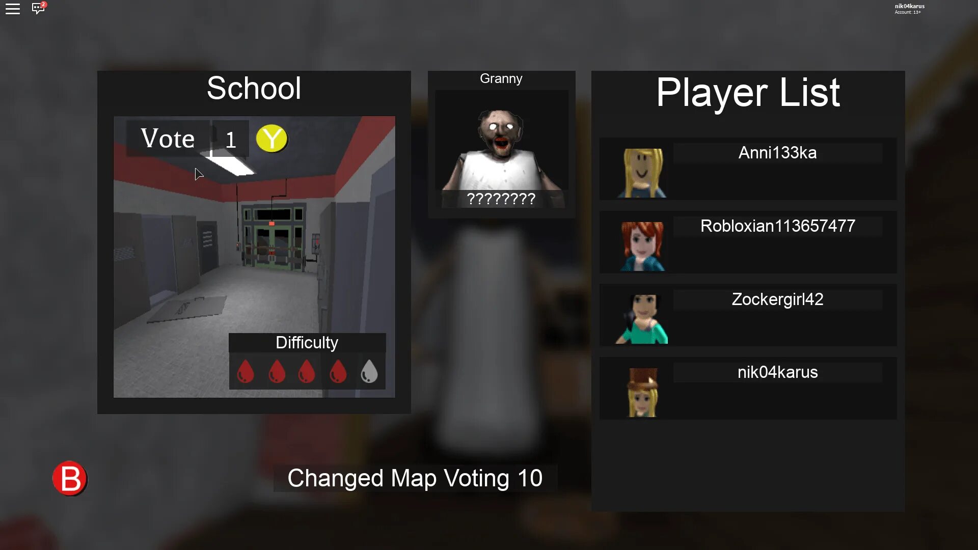 Коды Granny Roblox