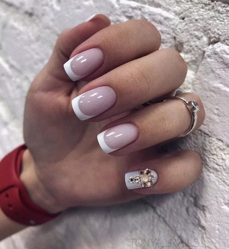 40+ French Pink Tip Nails To Try For Your Next Manicure Pink tip nails, Colored 