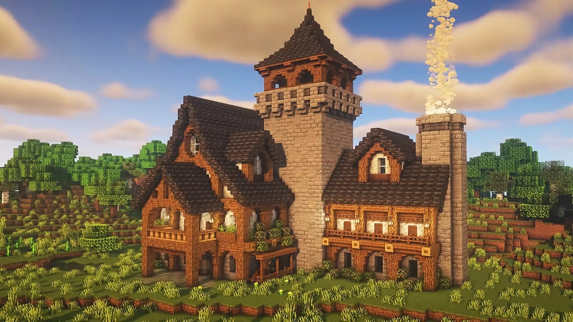 Minecraft build house tutorial. Майнкрафт medieval house. особняк в майнкрафте. средневековый особняк в майнкрафте. дом в стиле фэнтези майнкрафт.
