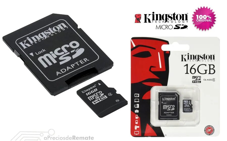 SD 16gb. Kingston 300 SD. TF MICROSD штекерным SD.