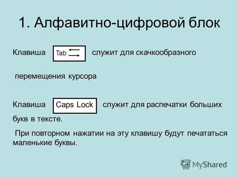 Команда ввода информации. Алфавитно цифровые клавиши на клавиатуре. Клавиша алфавитно цифровой блок. Для ввода команд служит клавиша. Клавиши алфавитно цифрового поля.