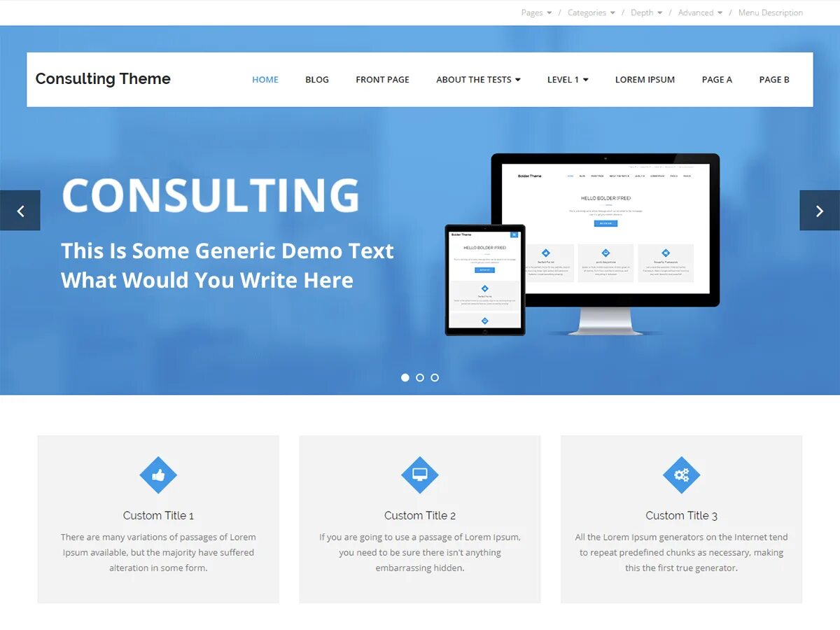 Theme content. Wordpress design. wordpress themes. home page. home page design.