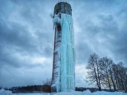Водонапорная башня зимой