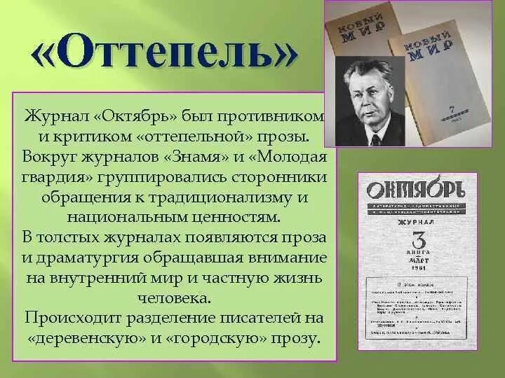 Редактор журнала новый мир в период оттепели. Литература периода оттепели. Журналы оттепели. Литературные журналы оттепели. Советская литература периода оттепели.