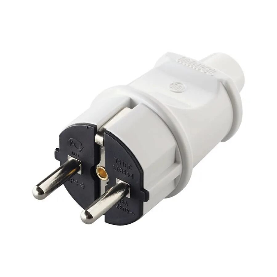 Вилка штепсельная с заземлением. Вилка прямая белая с з\к, 16а 250в /avp16-10/ ekf. Вилка штепсельная с заземлением. Вилка иэк с заземлением угловая с ушком белая 16а 250в абс-пластик. Top-li monoblok fis (вилка с/з бок )90304200(viko).