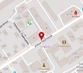 Ул крупская на карте