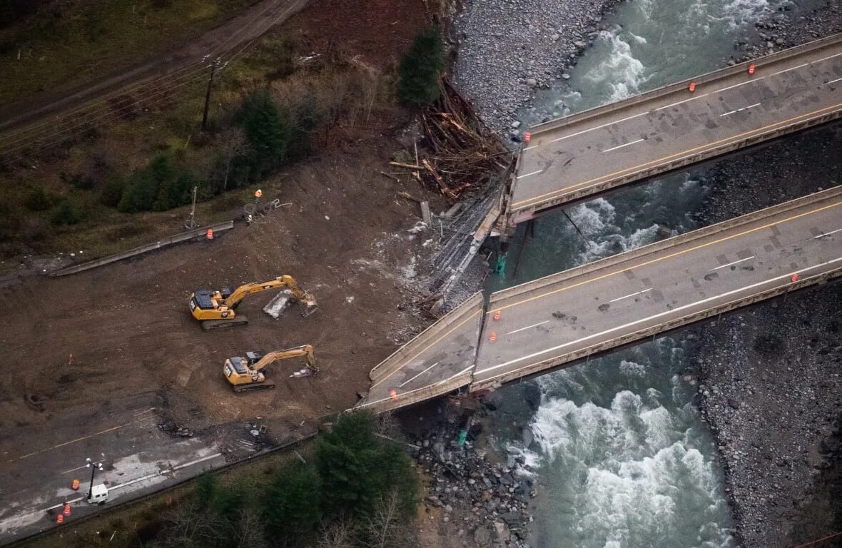 Bridge destroyed