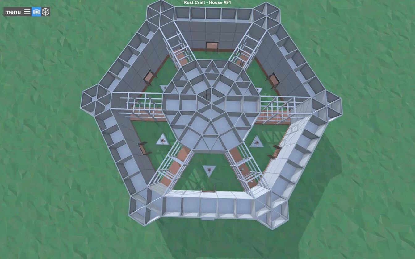 1 этаж колючего дома соло игрока в RUST - Rust Craft