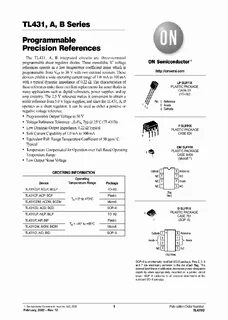 Tl431 datasheet