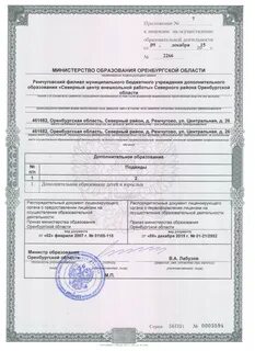 Наименование лицензирующего органа