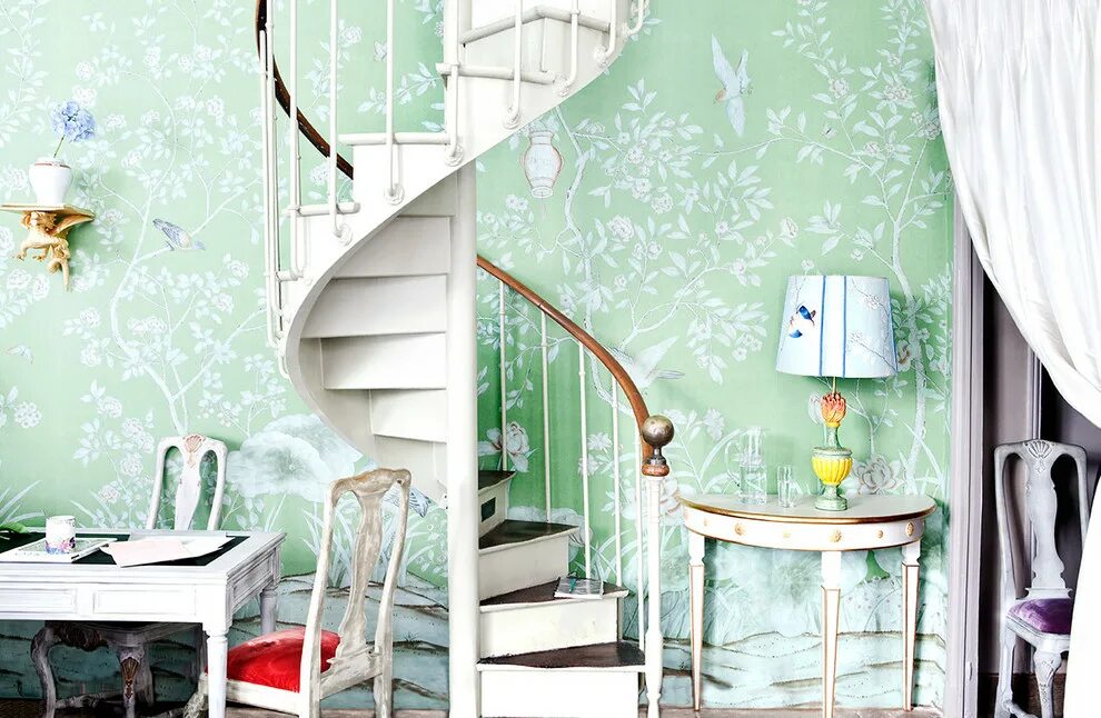 Де Гурне. Стиль Шинуазри. Интерьеры de Gournay. Шинуазри в интерьере. Charming 18