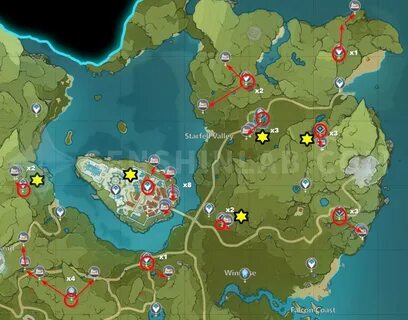 Genshin world map