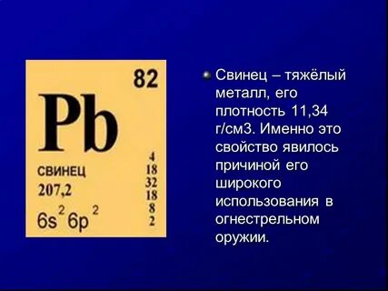 Как обозначается свинец в химии