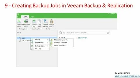 Jobs veeam
