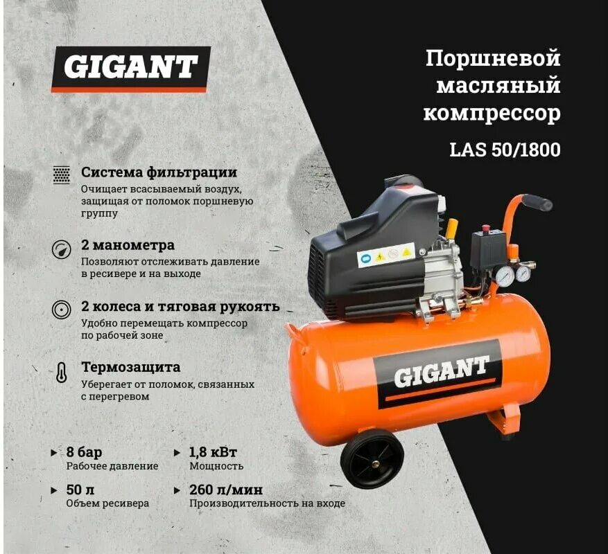 Gigant bcl-100. Компрессор gigant las v2200/50. Гидравлический бутылочный домкрат gigant 15t рио-15. Гигант 50. Стальная канистра gigant ks-50.