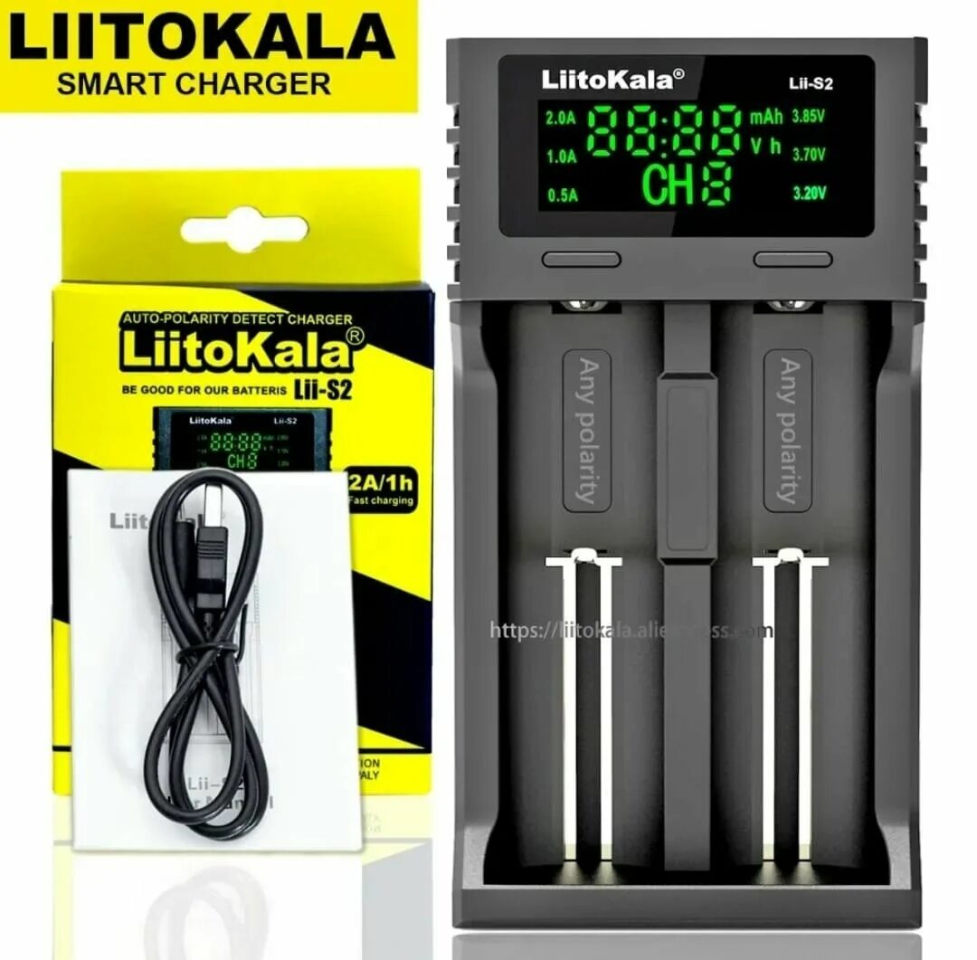 Обзор зарядного устройства liitokala. Зарядное устройство liitokala lii-s2. зу liitokala lii-s2. liitokala зарядка 26650. liitokala lii-s2 блок питания.