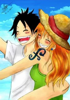 One piece luffy nami
