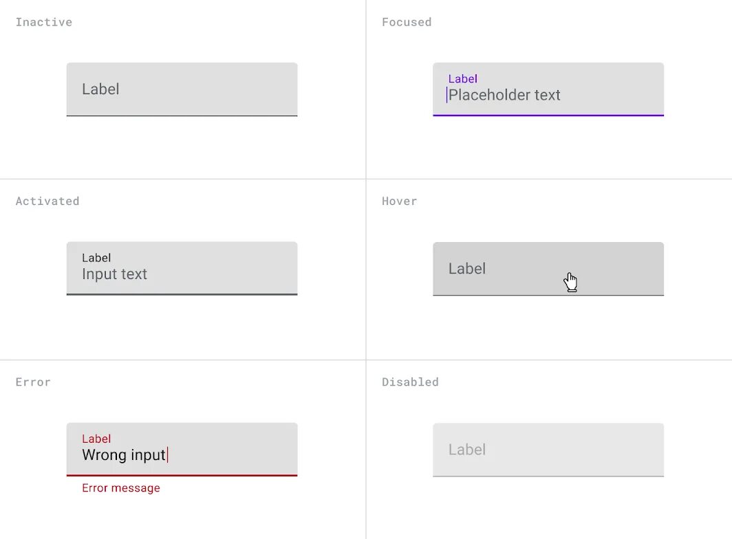 Input size. Input дизайн. текстовое поле material design. гайдлайны ios и android. input label ui.