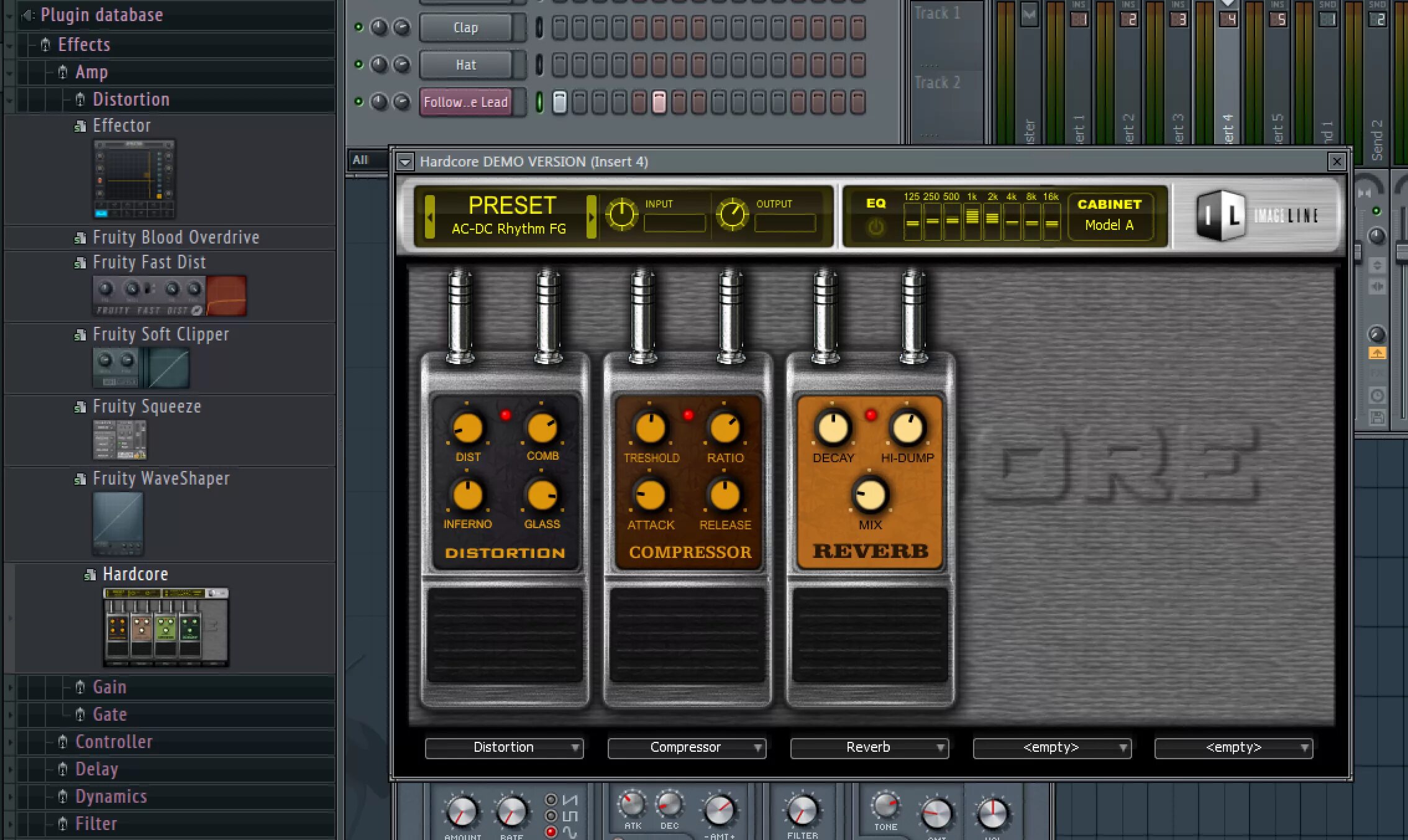 Плагин электрогитары для fl studio. Фрути дисторшн фл студио 20. Дисторшн для фл студио 20. VST Guitar FL. FL Studio гитарные педали.