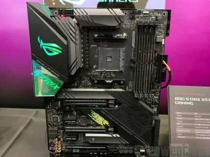 Материнская плата asus rog strix x570