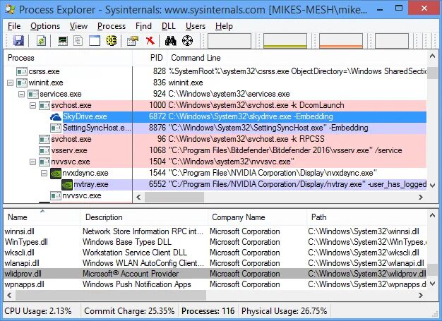Processing windows