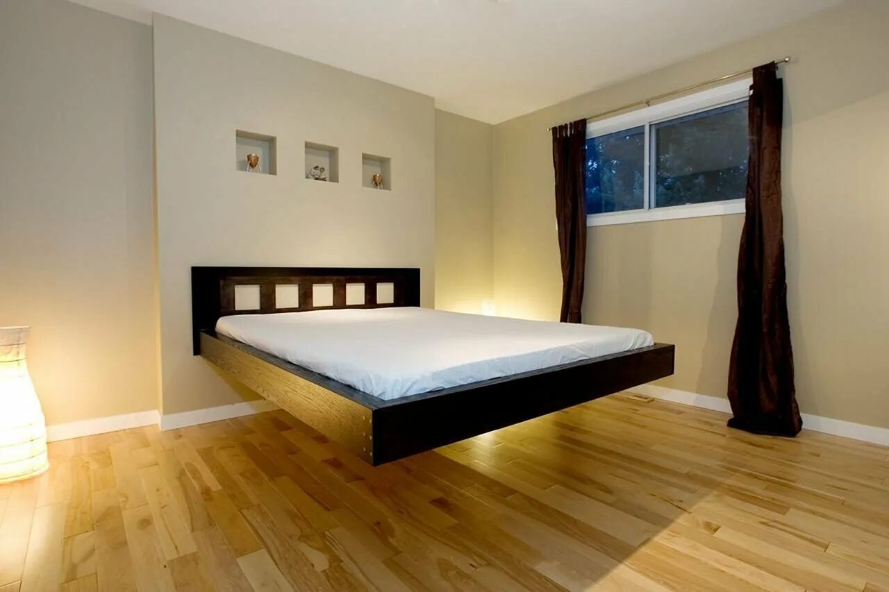 Подвесная кровать. Летающая кровать. Lago fluttua bed. Подвесная кровать. Кровать на канатах.