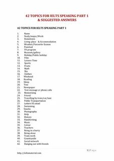 Answers topic