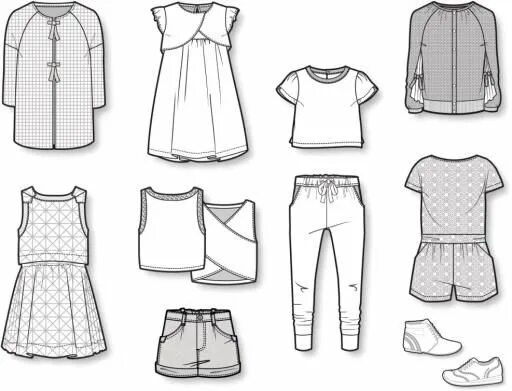 Рисуем одежду на младенца. Нарисовать детскую одежду. Иллюстрации детской одежды. Рисование одежда с малышами. Векторные изображения детская одежда.