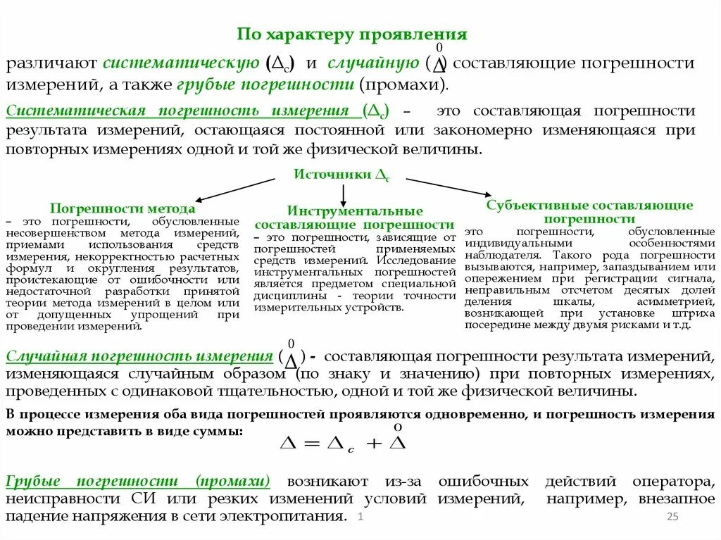 Погрешность результата измерения это в метрологии. Систематическая погрешность результатов измерений формула. Составляющие погрешности измерений в метрологии. Систематическая погрешность это в метрологии.