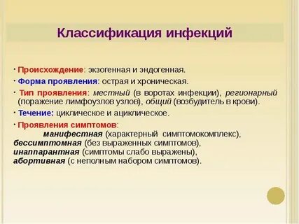 Учение об инфекции микробиология