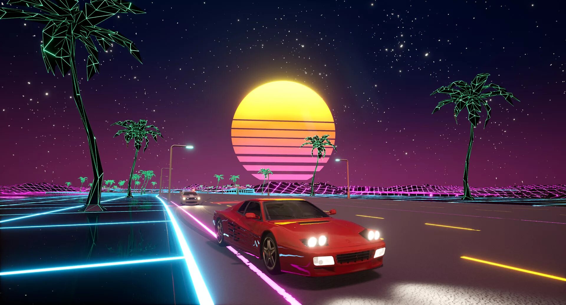 Better run better run outrun. Синтвейв ретровейв. outrun игра. cyber outrun игра. outrun скриншоты.