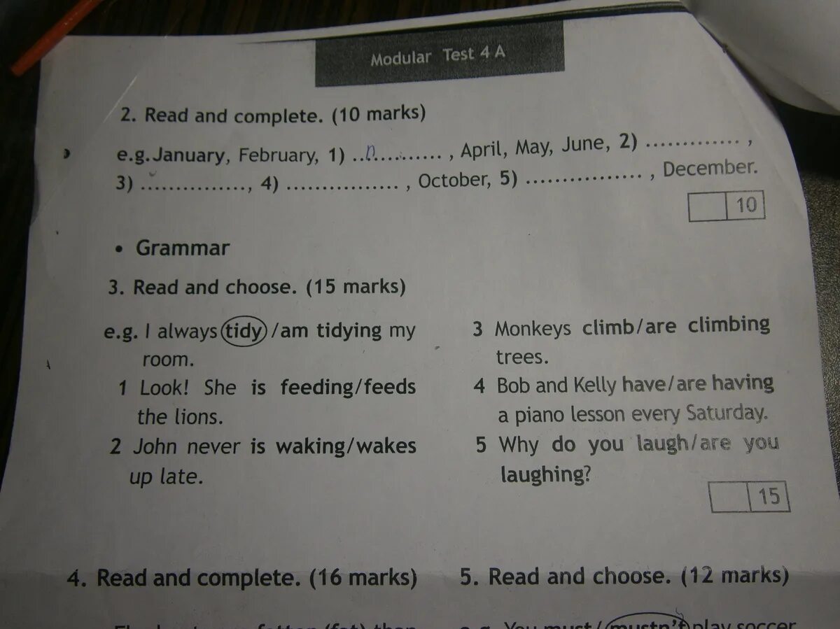 Английский язык 3 класс read and choose. Read and complete ответы. Read and choose 4 класс. Grammar read and choose 20 Marks 3 класс. 10 read and choose