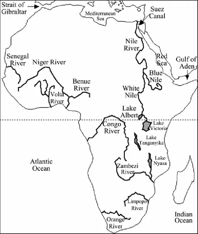 Как называется африканская река изображенная на карте. Реки и озера Африки на контурной карте. Реки Африки на карте. Реки и озера Африки на карте. Реки на карте Африки контурная карта.