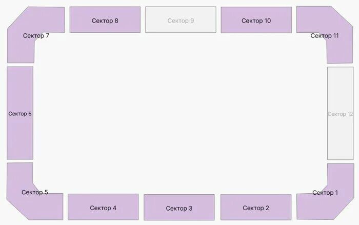 Уфа Арена схема зала для концерта.
