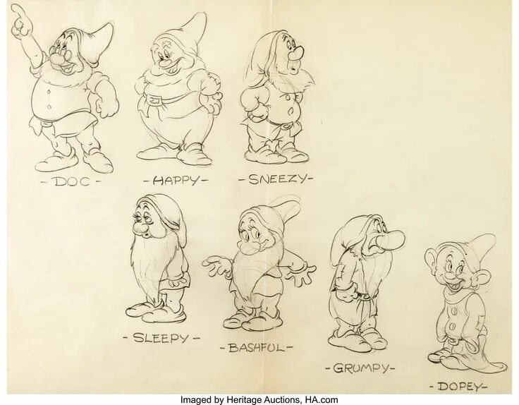 Комиксы семь гномов. Model sheet disney белоснежка. гном набросок. гномы из белоснежки дисней. имена 7 гномов из белоснежки.