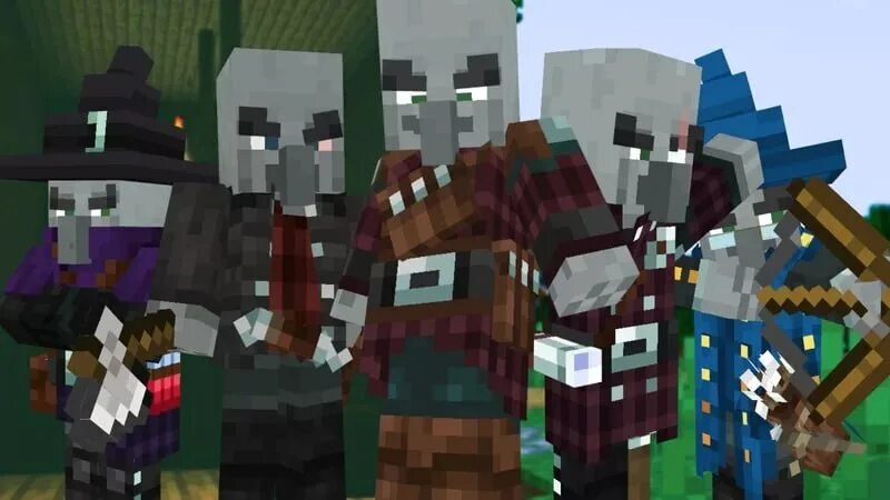 Разбойники в майнкрафте. 19. 16. 19. Мод на разбойников 1.