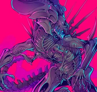 QUEEN por Skelefrog Alien Vs Predator, Canavarlar, Iyi Fikirler, Hayvanlar,...