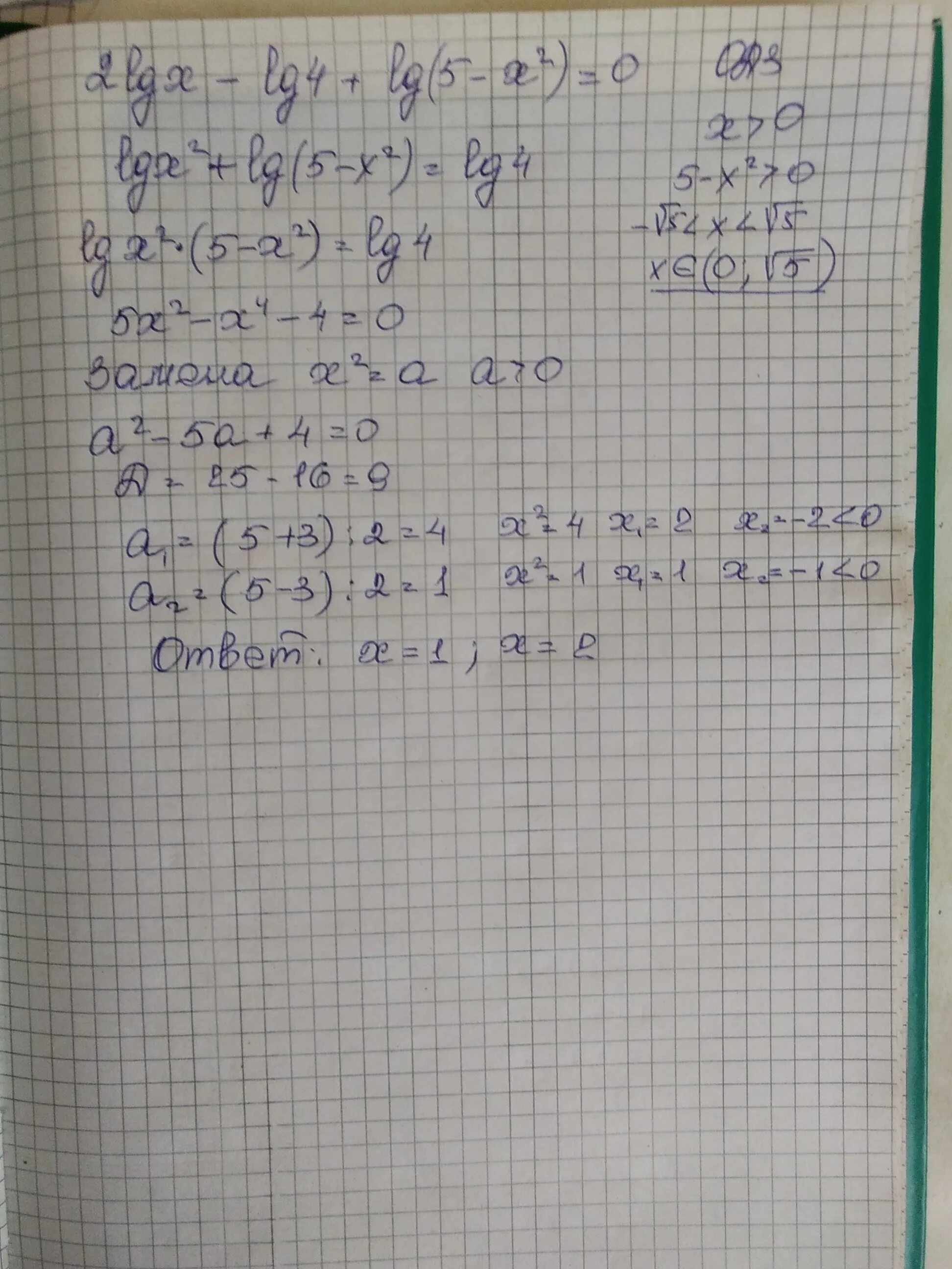 Lg x 4 2 x 0. LG 2x 5 4lg1/x. LG 5x 4 LG 1-X. LG X 2 LG 4. 2lgx-LG(X+4)=lg2.