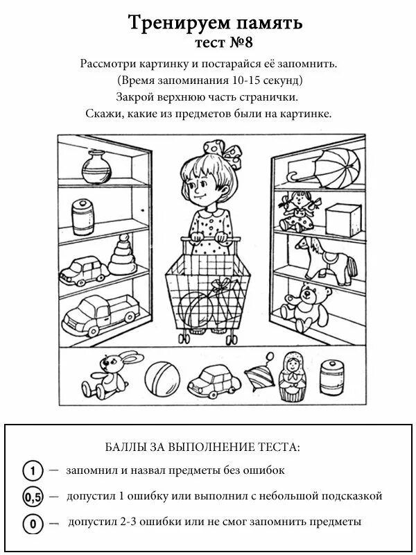 Задание распечатать память