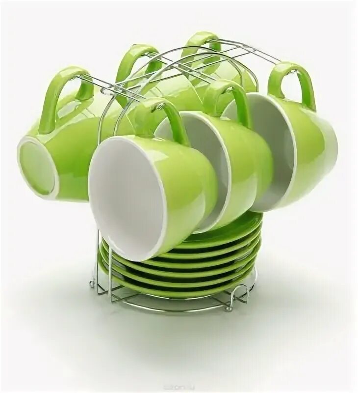 мирп. набор кружек зеленый. 6957221229588 набор чайный 13пр (кер,6чашек 220мл,6блюдец,хром. набор кружек зеленый. кружки из богемского стекла.