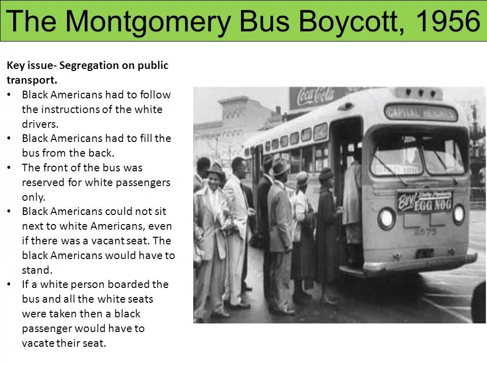The bus the end. Бойкот автобусных линий в Монтгомери в 1955 году. Автобусный бойкот в Монтгомери. Бойкот автобусных линий в Монтгомери. Автобус 1956.