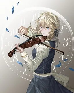 Anime Girl Playing The Violin