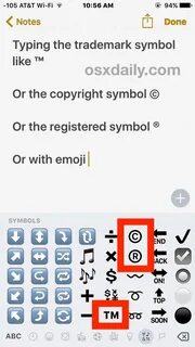 Как ввести товарный знак, авторские права и символы на iPhone и iPad - Btip